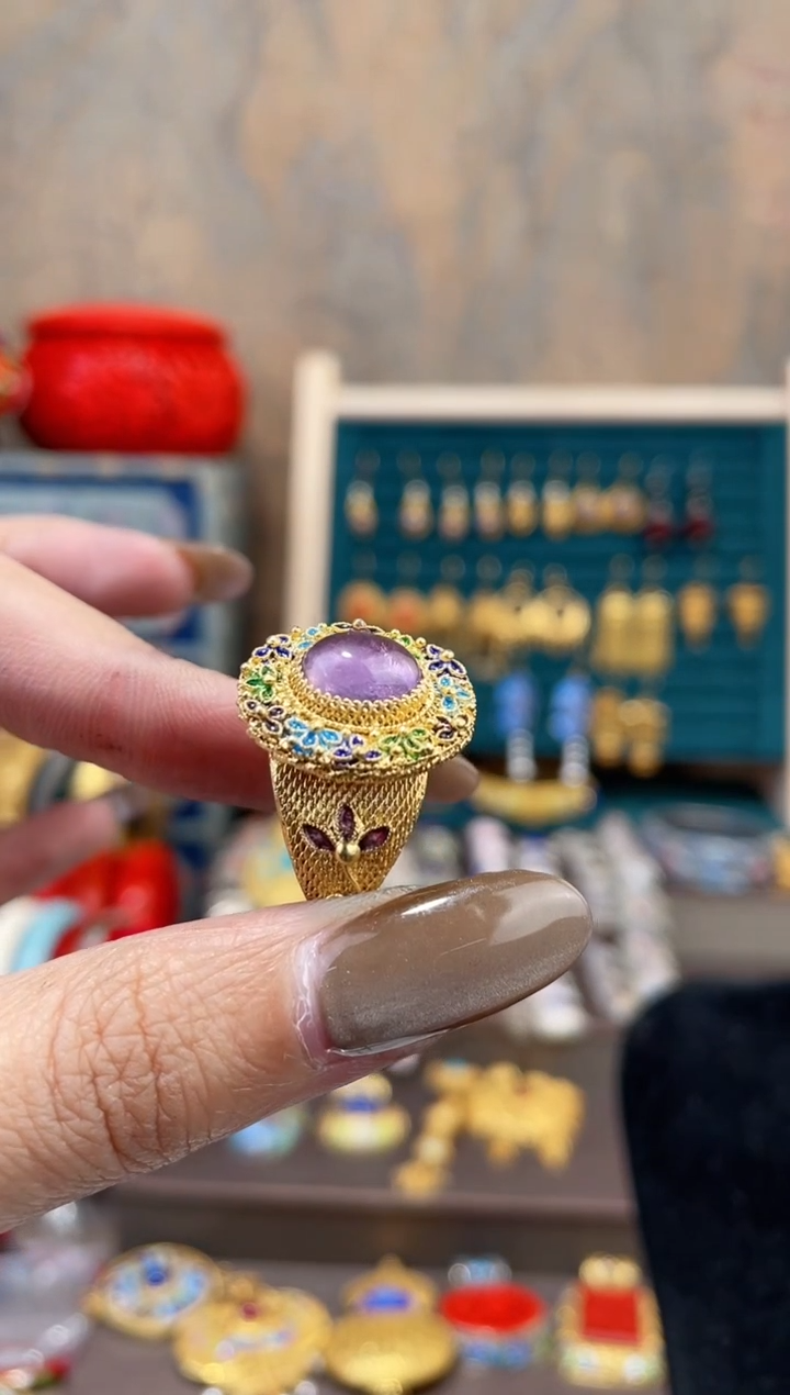 【闪购商品】非遗绝技花丝镶嵌戒指