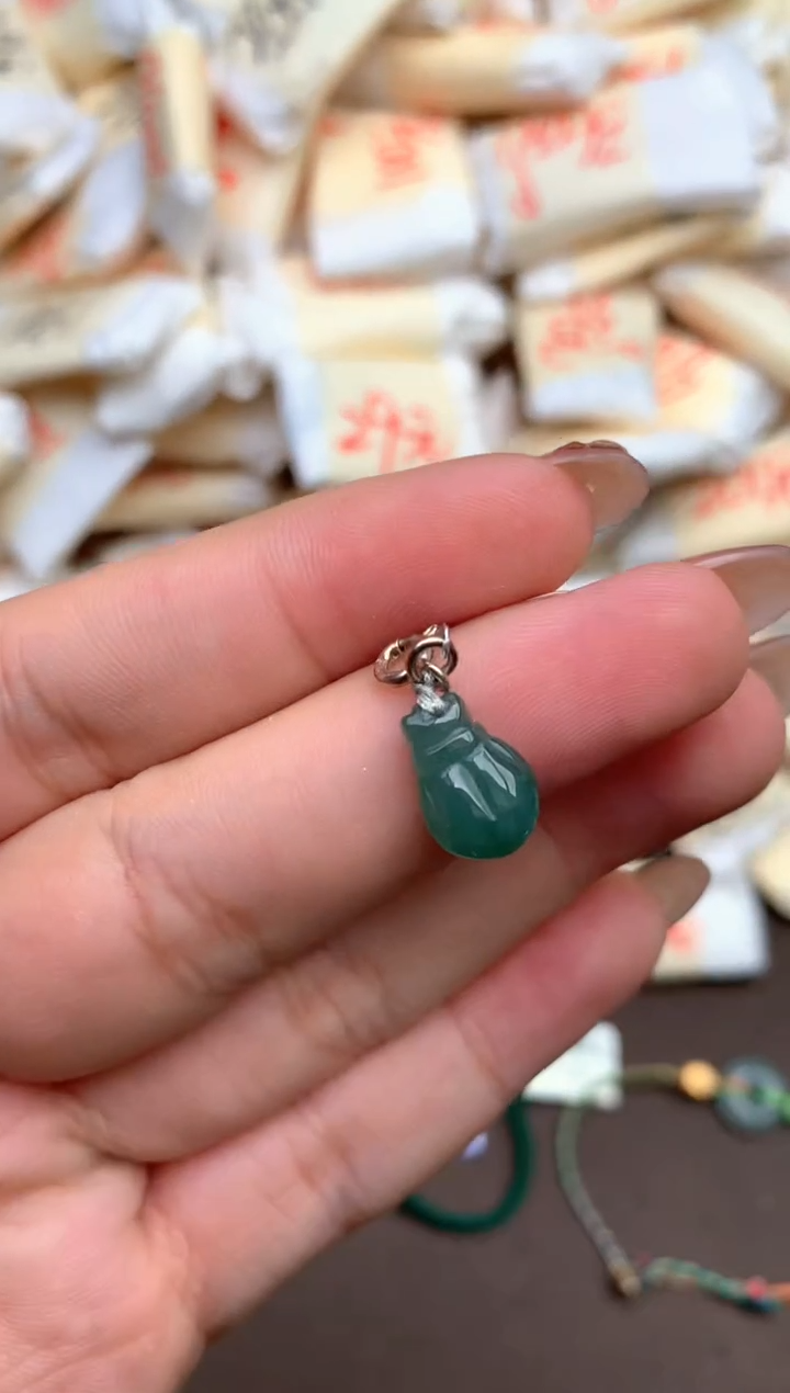 【闪购商品】翡翠挂件银S925镶嵌— 
