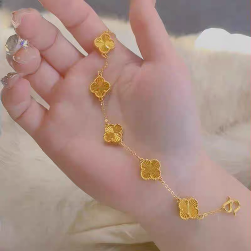 铜合金手链 四叶草手链A058