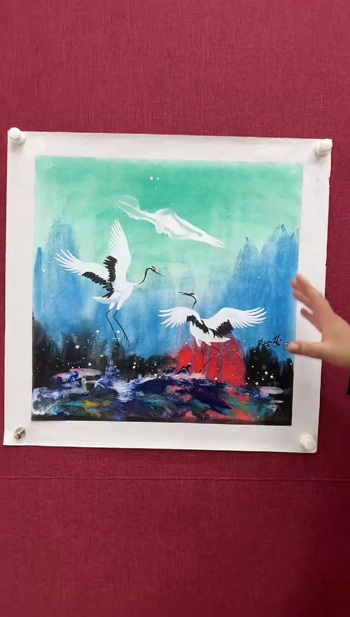 【闪购商品】绘画赵燮-2.2平尺-仙鹤-纸片