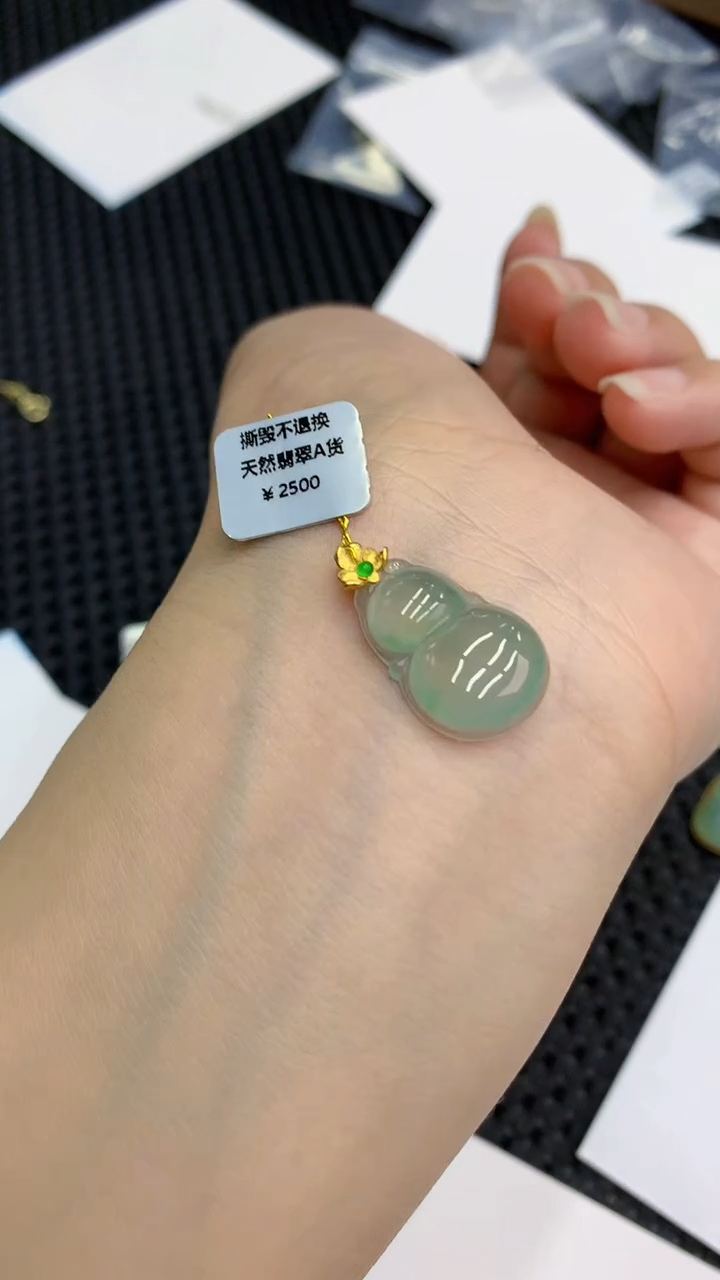 【闪购商品】翡翠颈饰18K金镶嵌            8