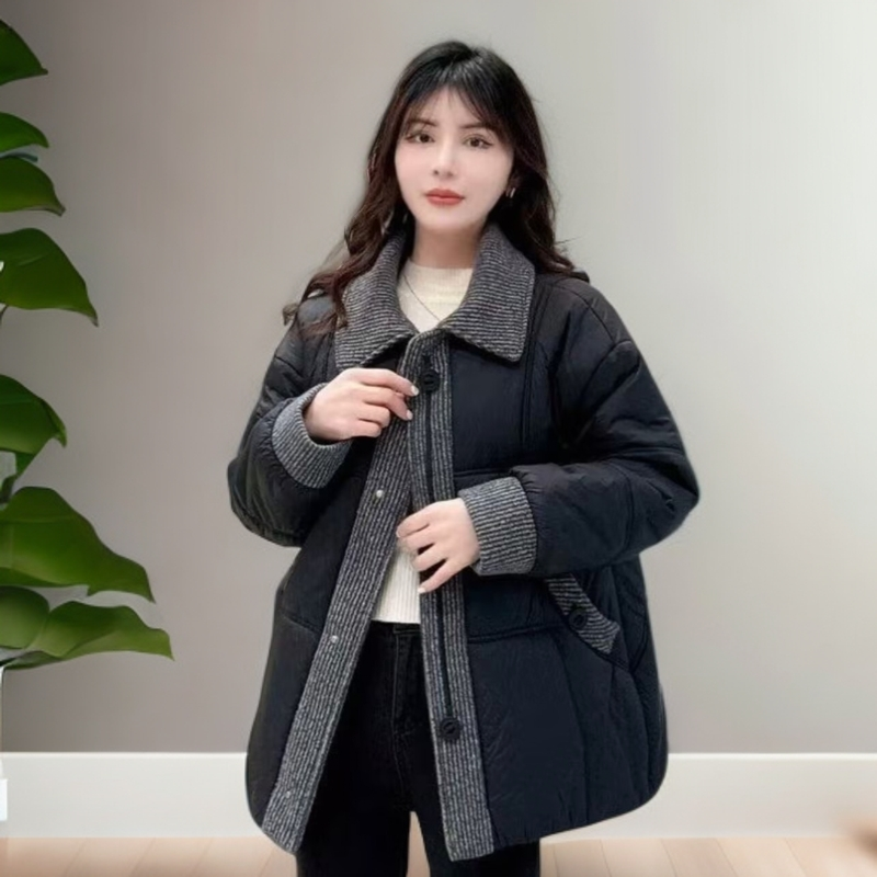 2025爆款冬季时尚洋气时髦短款外套保暖舒适妈妈装百搭棉衣棉服