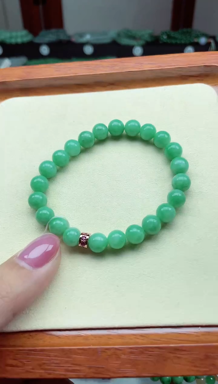 【闪购商品】翡翠手链未镶嵌缅甸翡翠 卡8