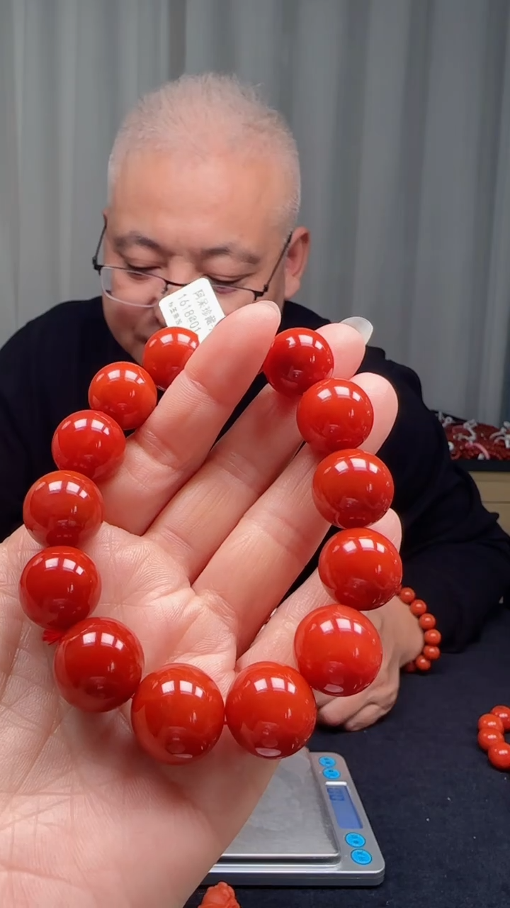 未镶嵌多样性发一件南红玛瑙【云端】16mm保山滴水洞圆珠单圈 