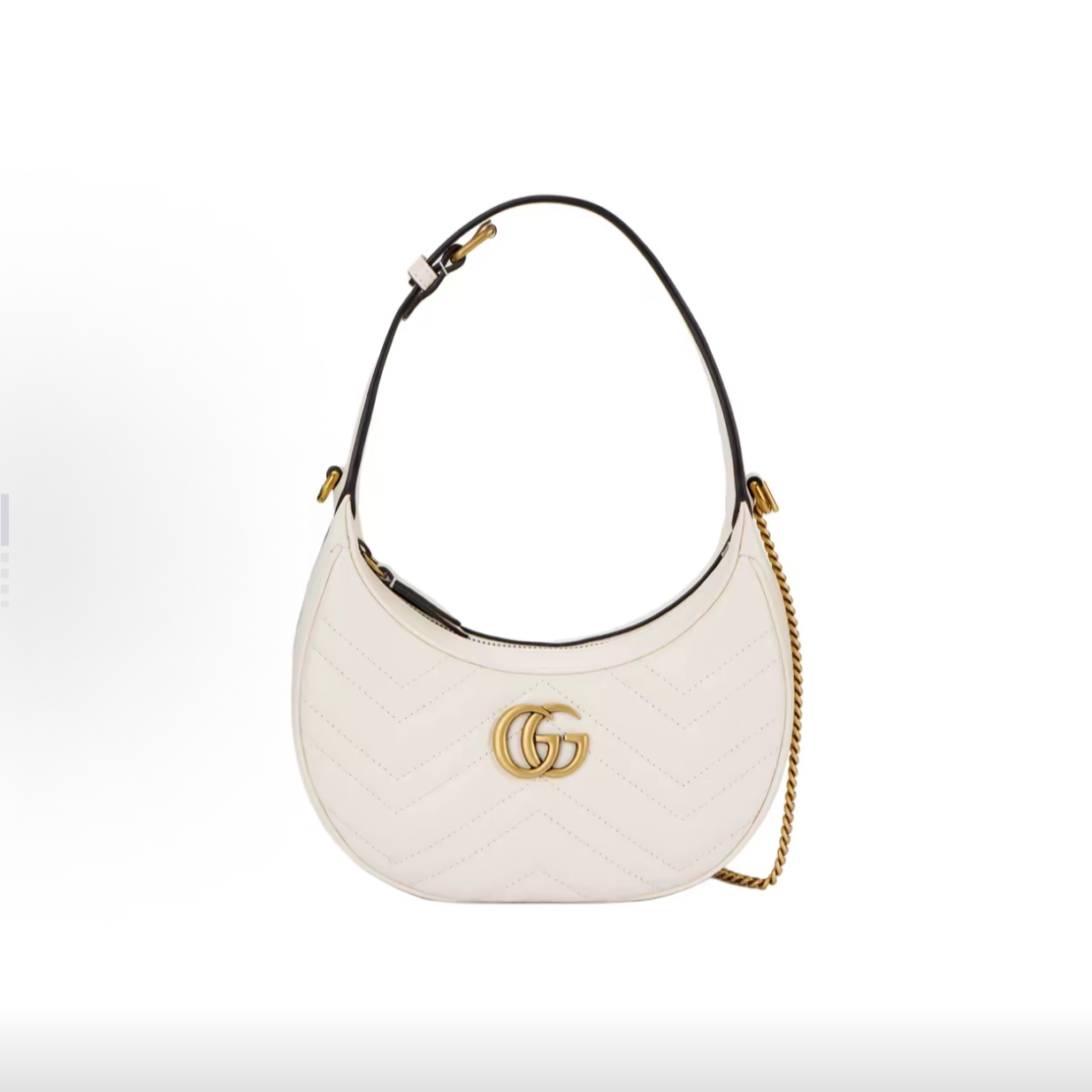 99新 GUCCI/古驰 闲置新古驰 marmont系列 豌豆月亮腋下包