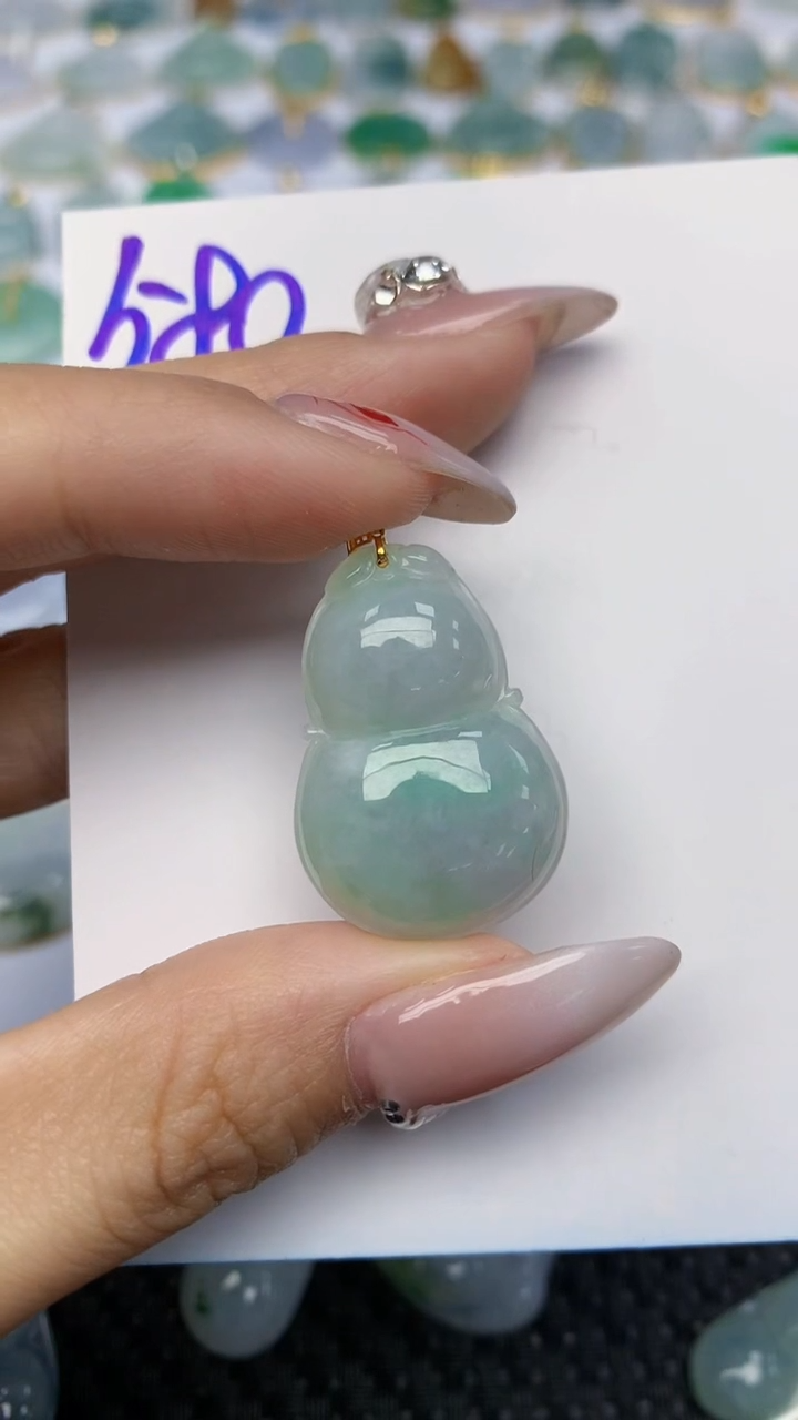 【闪购商品】翡翠颈饰18K金镶嵌 天然翡翠A货