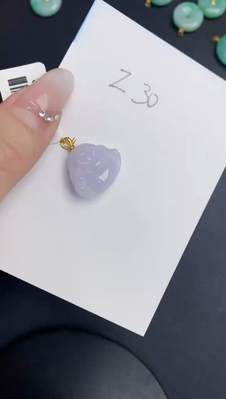 【闪购商品】翡翠颈饰18K金镶嵌0000000000