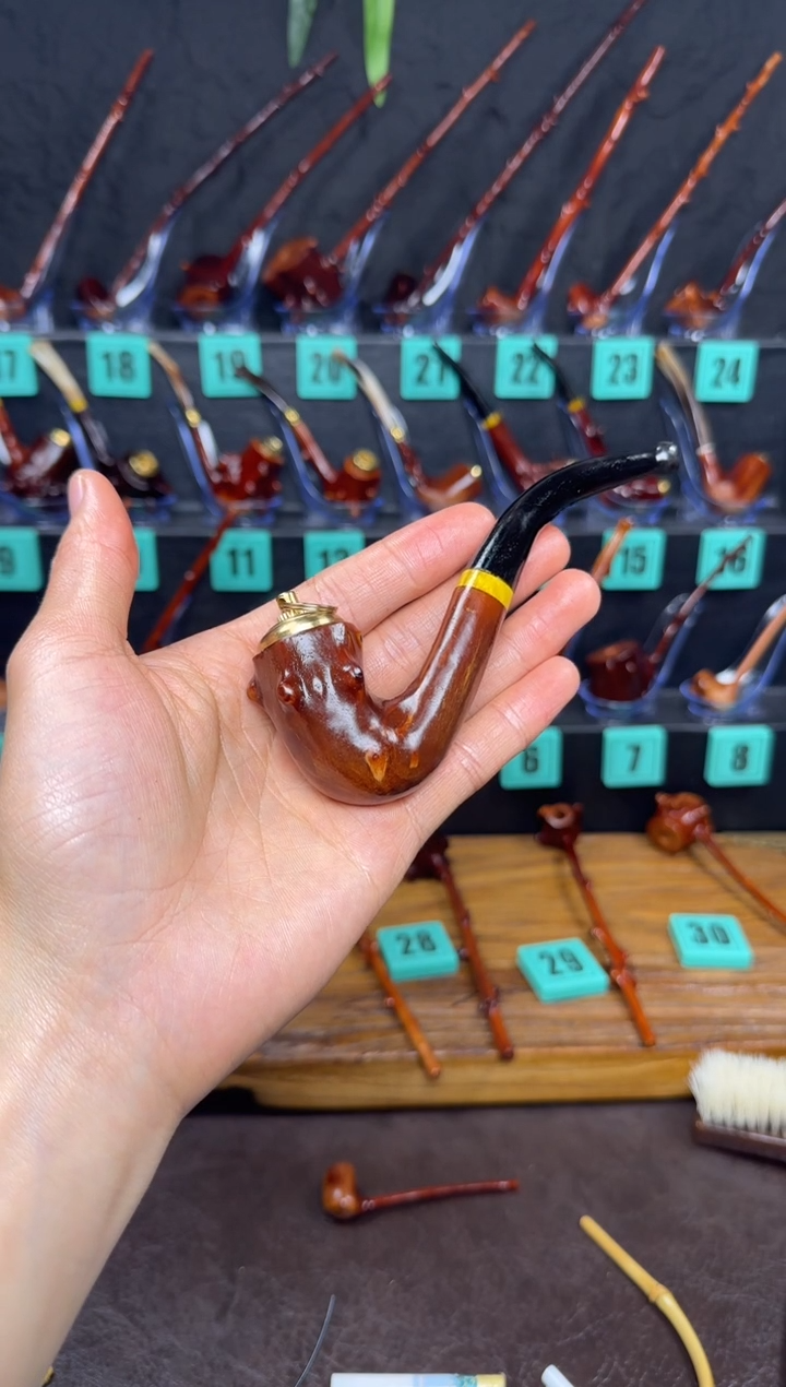 一物一图檬子木手工香烟嘴