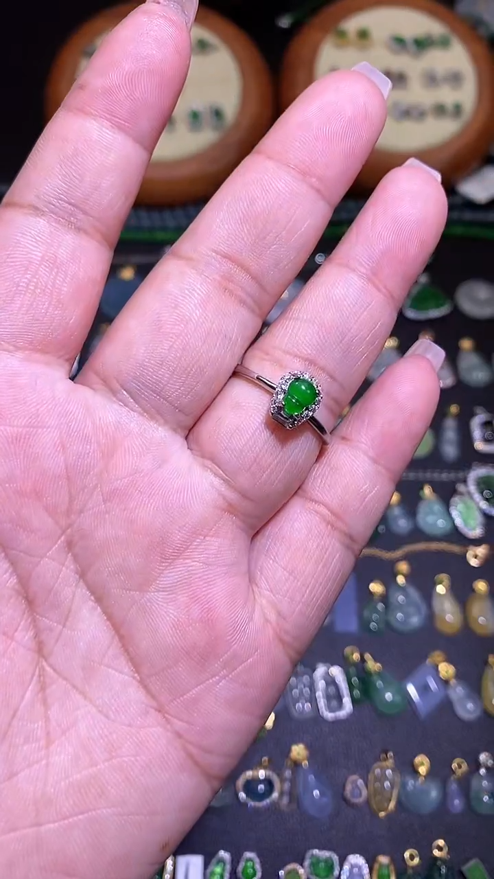 【闪购商品】翡翠吊坠(不含链)银S925镶嵌1