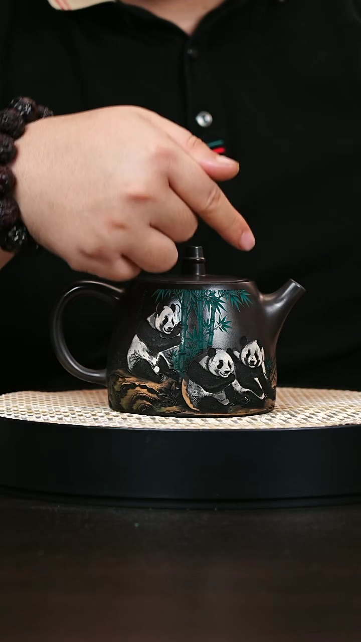 茶壶紫砂汉铎 石黄 