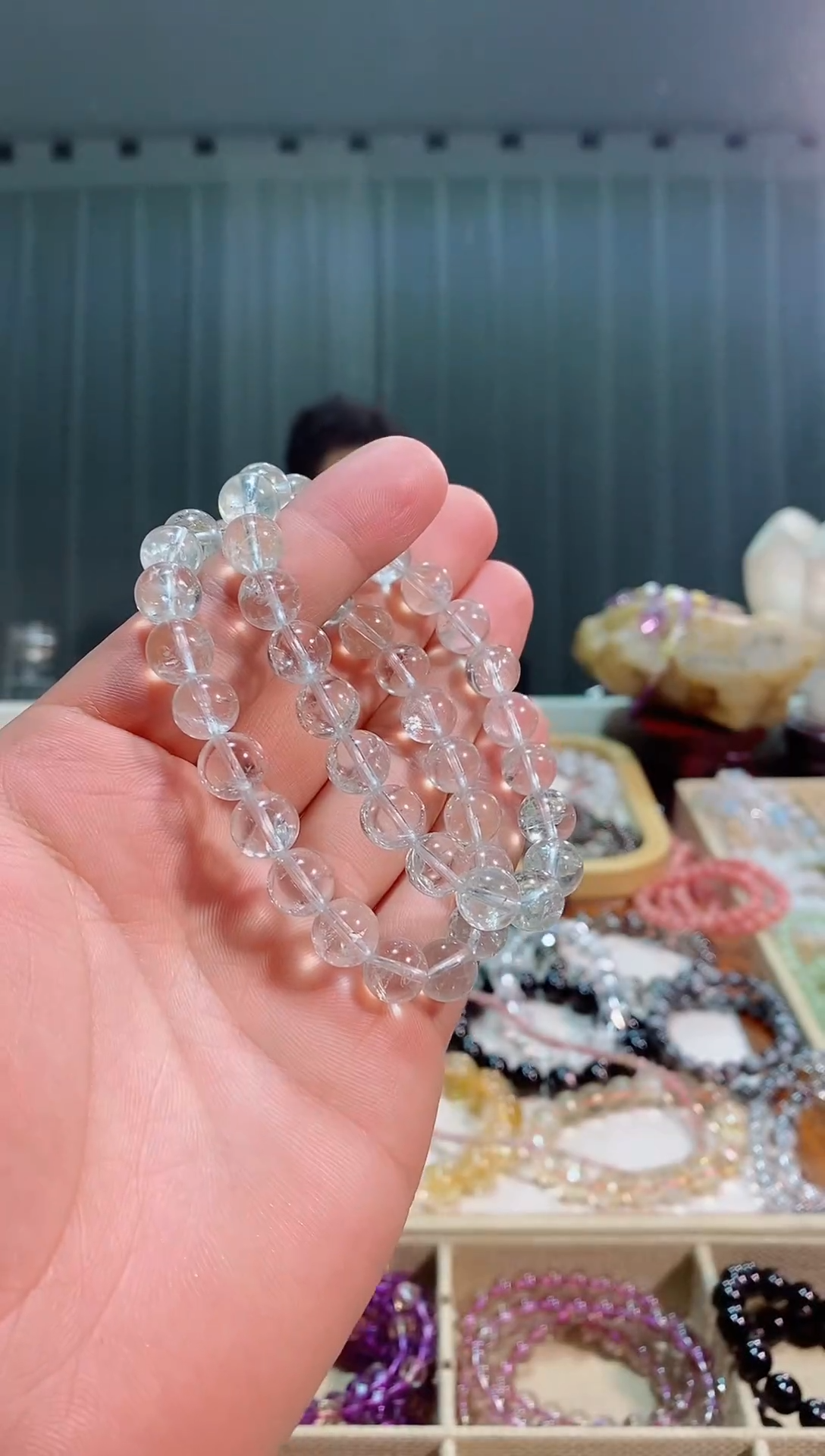 【闪购商品】绿水晶手链未镶嵌绿阿赛9M+(多样性发其一）