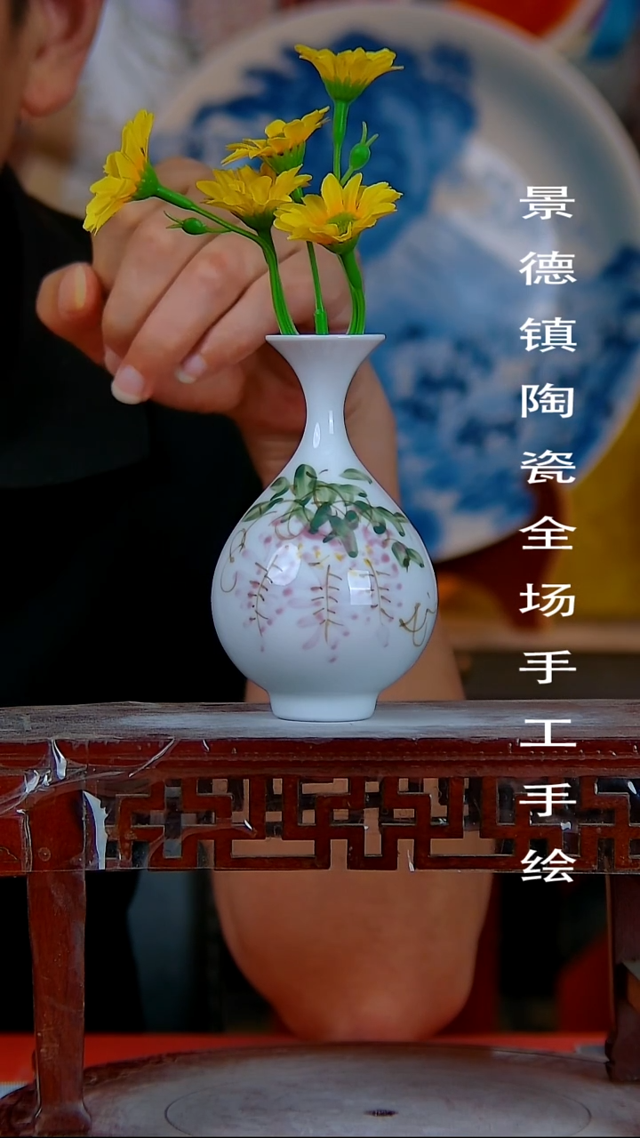 摆件景德镇陶瓷 全场手工手绘