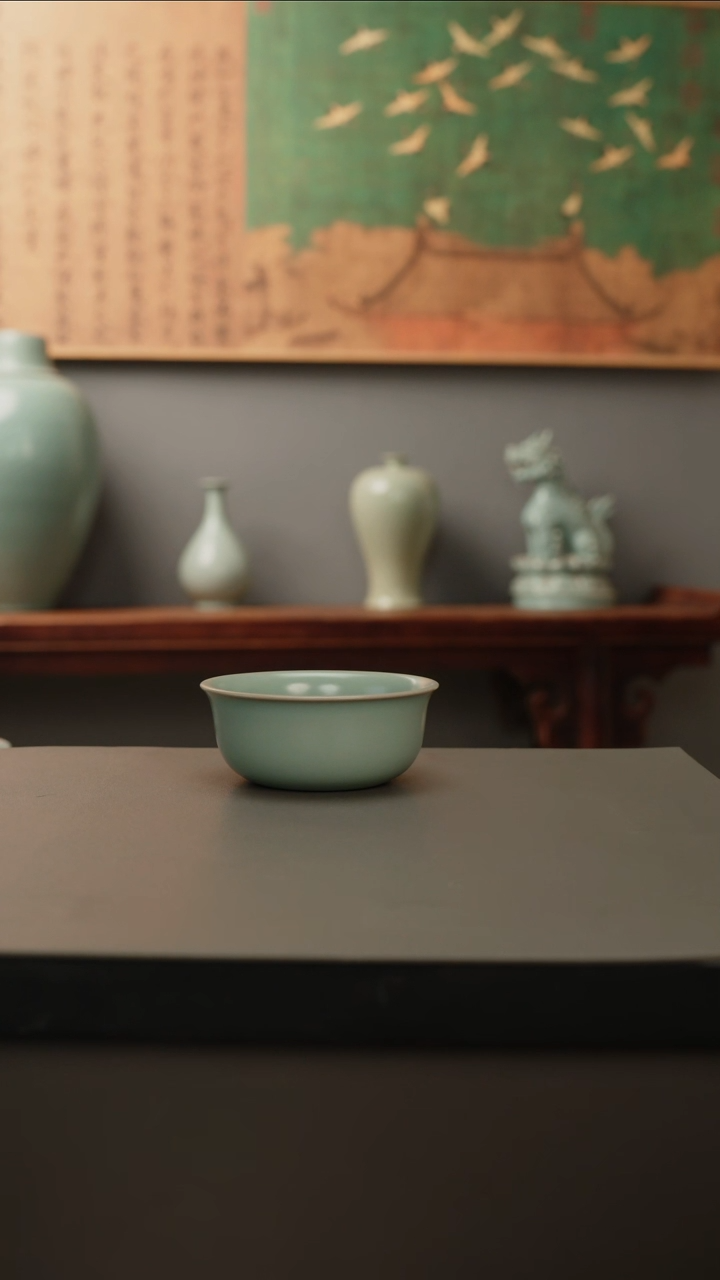 【闪购商品】杯仿古釉原矿   鸡缸  微瑕