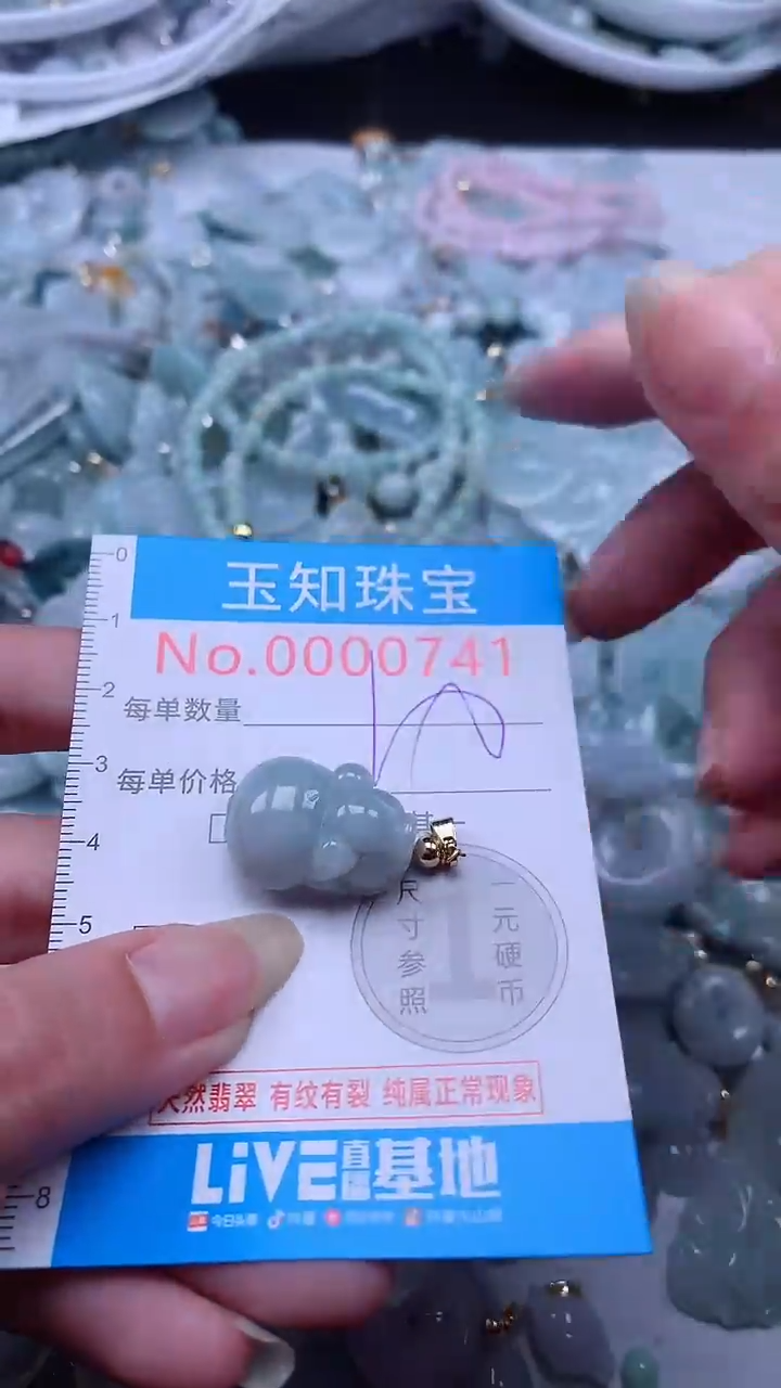 翡翠未镶嵌吊坠(不含链)741