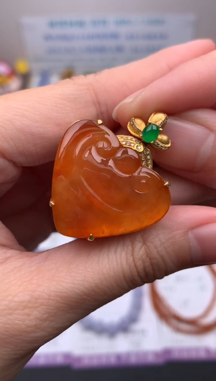 【闪购商品】定制翡翠18K金镶嵌模式推广期24小时鉴赏期