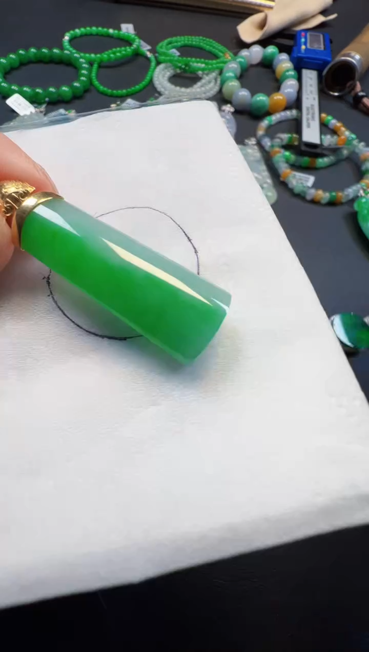 【闪购商品】定制翡翠18K金镶嵌4980一