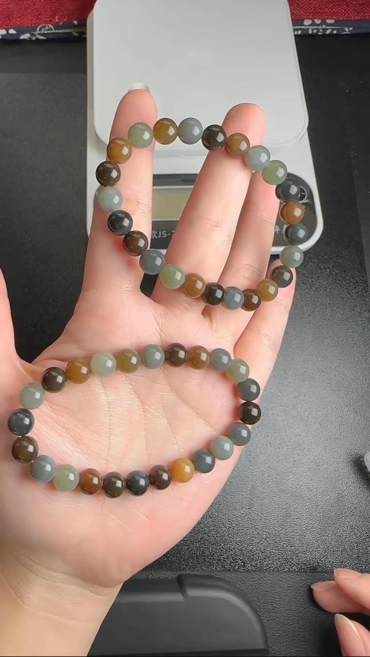 【闪购商品】和田玉手串未镶嵌WY0112127多样性发一