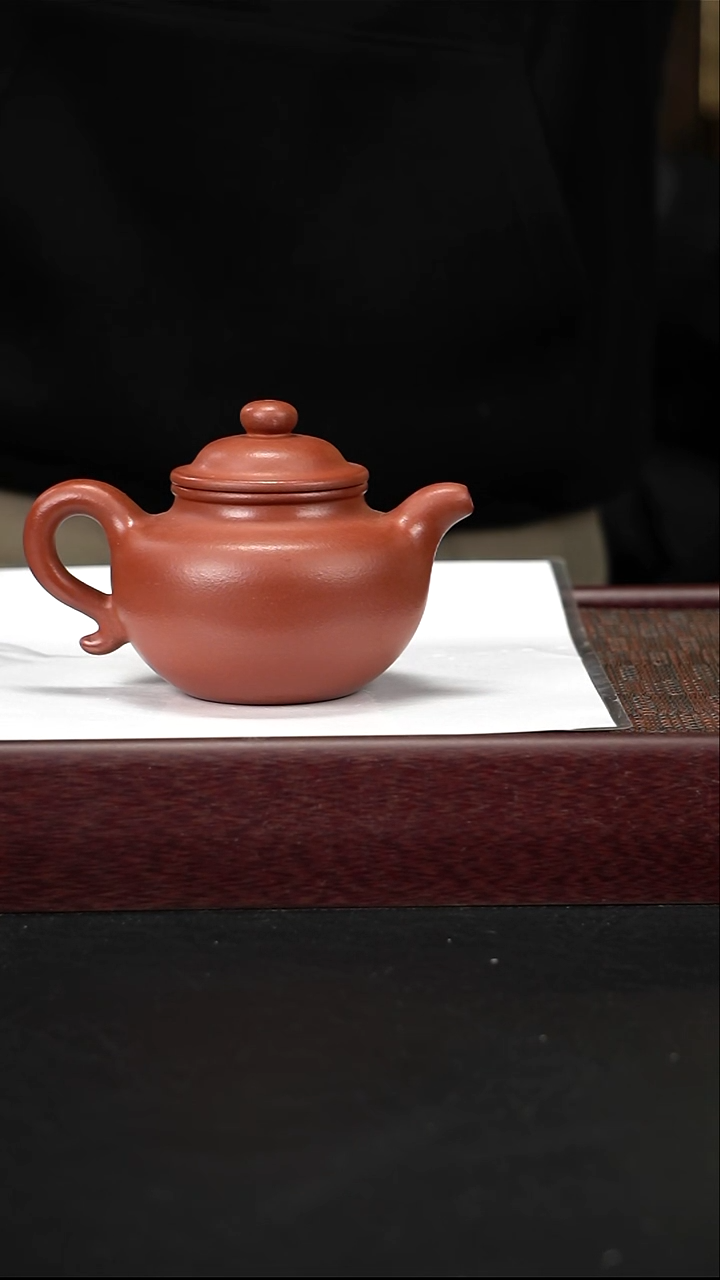 茶壶紫砂zq朱泥莲子
