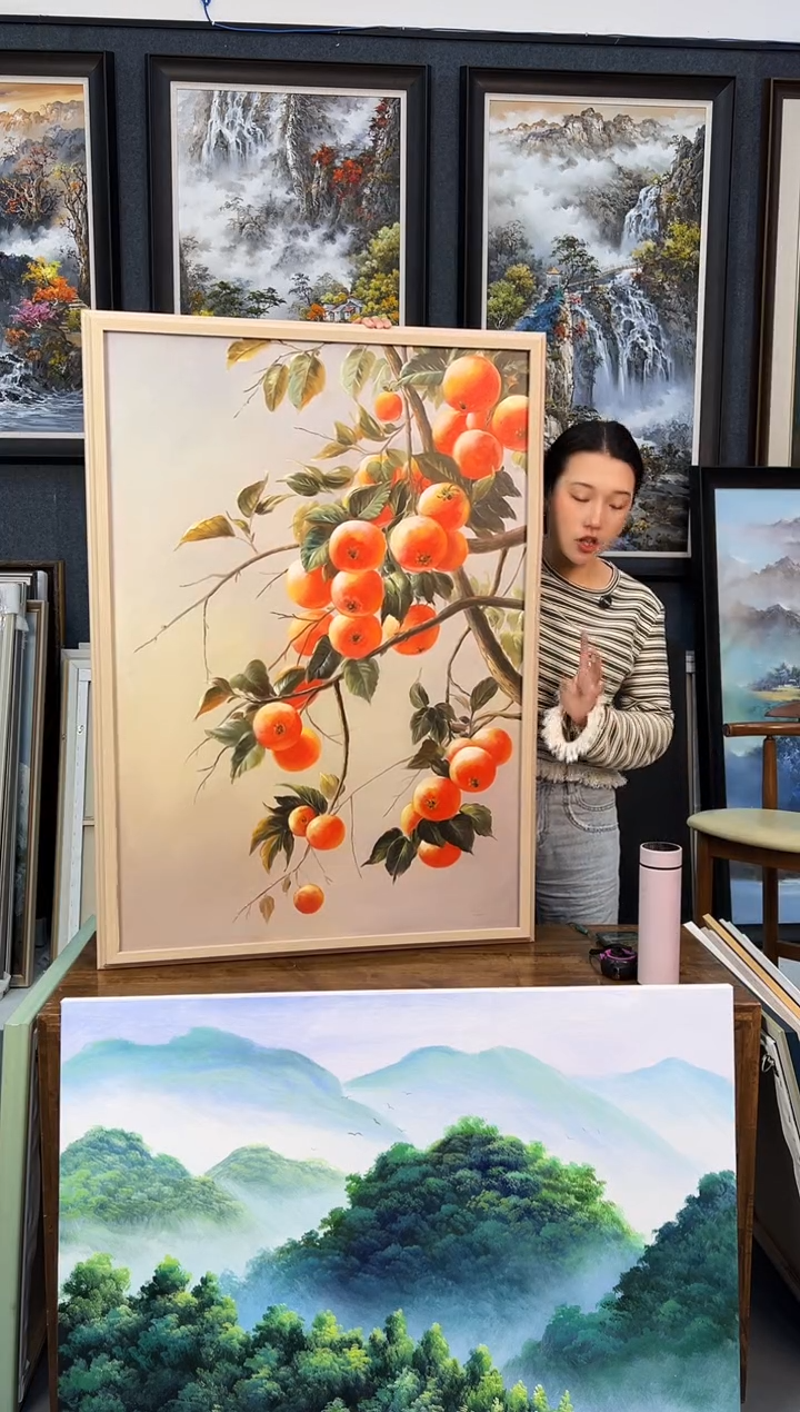 【闪购商品】油画47号 70*100 石榴 手绘油画