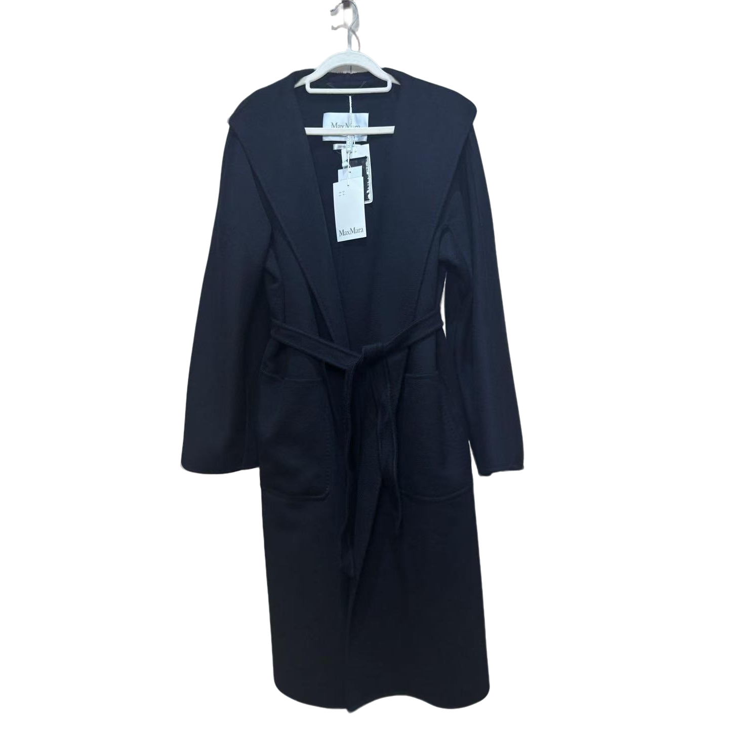 未使用 MaxMara 蔚蓝/黑色大衣/44码/QZ0222HH996