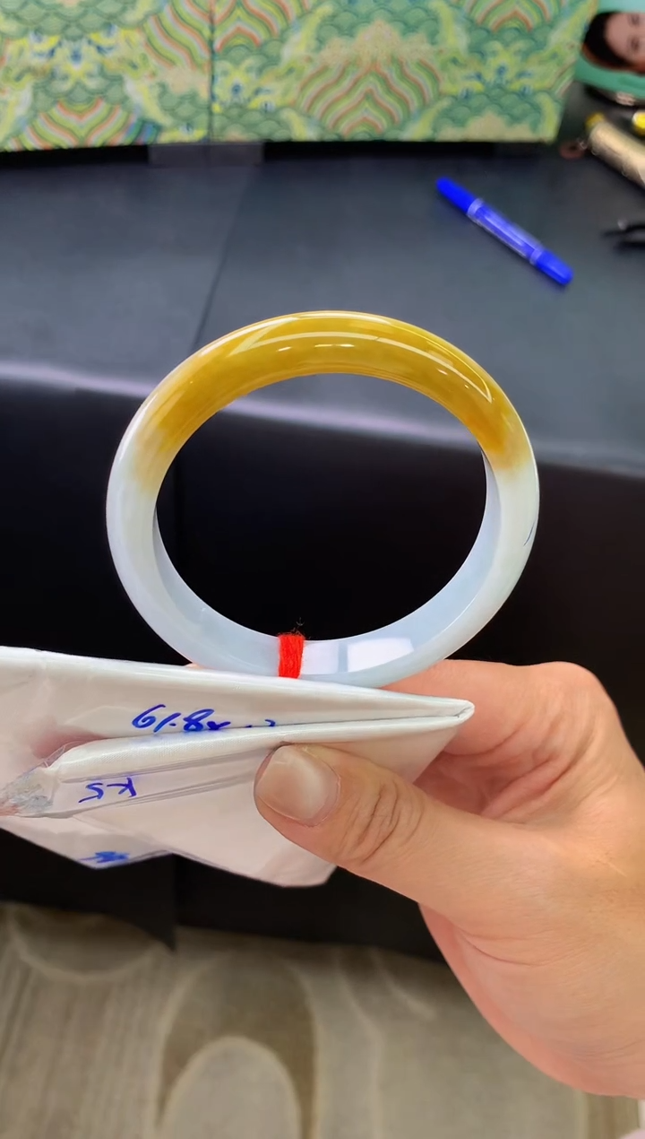 未镶嵌手镯翡翠天然A货缅甸翡翠k5圈口61.8