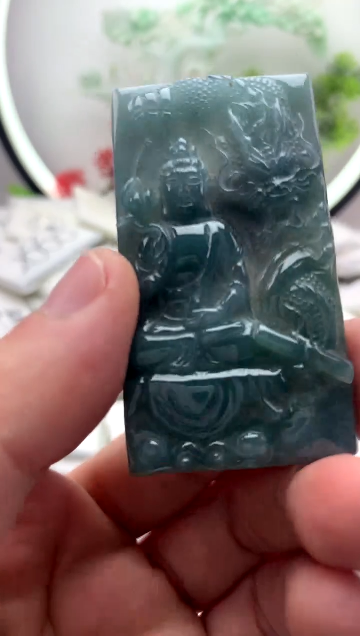 【闪购商品】翡翠颈饰未镶嵌大势至【品质一般介意慎拍】