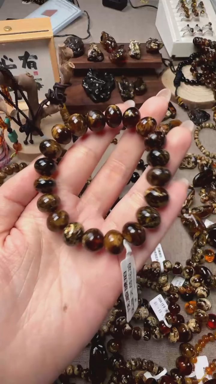 【闪购商品】琥珀手链未镶嵌抚顺琥珀