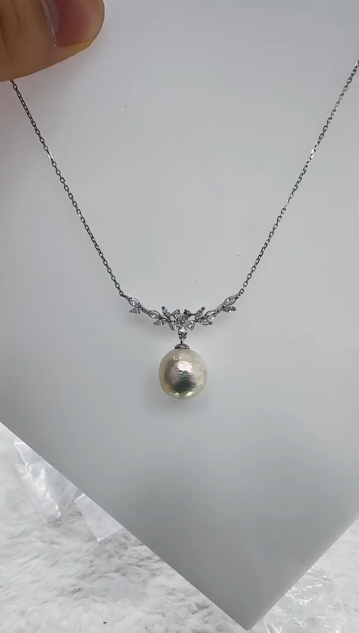 【闪购商品】淡水珍珠DA银S925镶嵌b324 珍珠