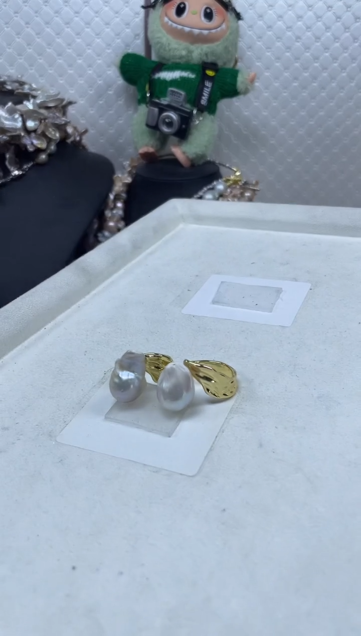 戒指未镶嵌淡水珍珠【纯恬珍珠】（多样性发货发一）