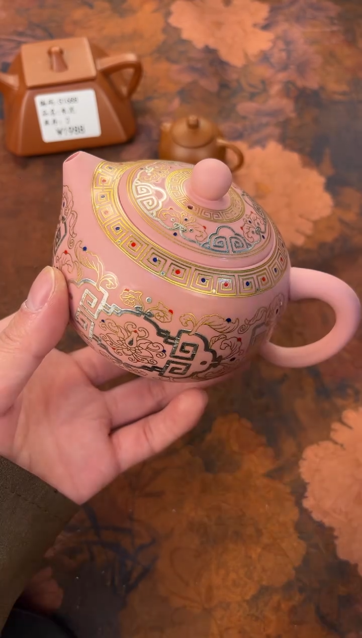 茶杯紫砂-粉青西施紫砂壶