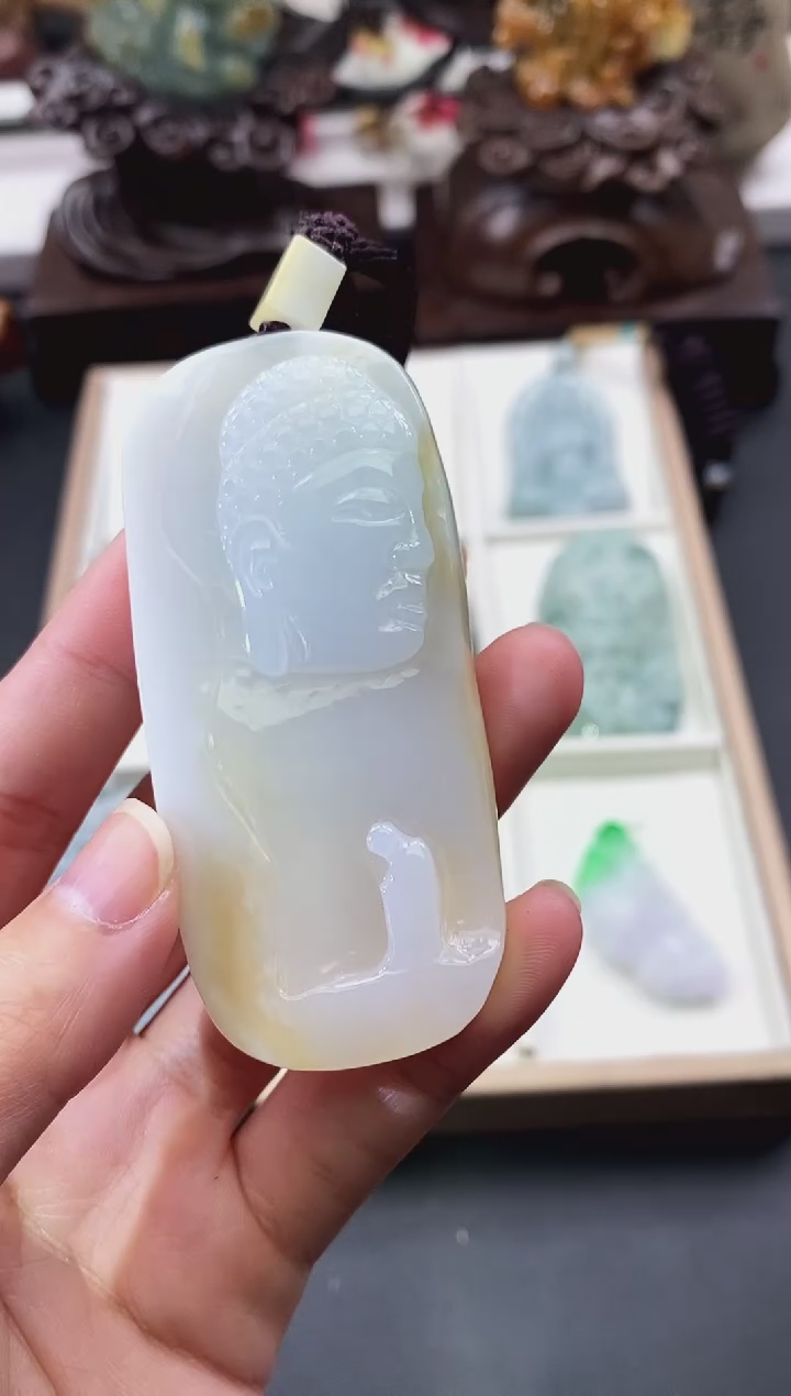 颈饰未镶嵌翡翠天然缅甸A货翡翠