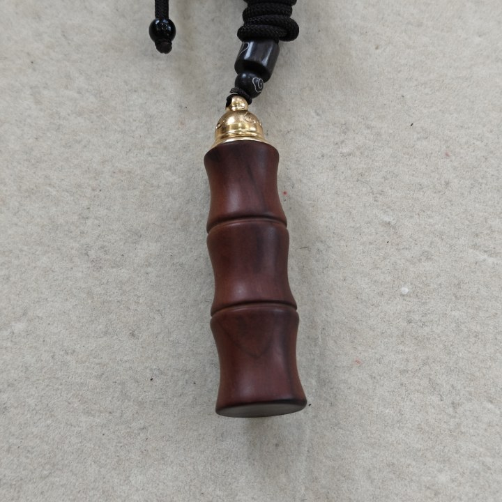 雷 玉化枣木竹子吊坠-542889