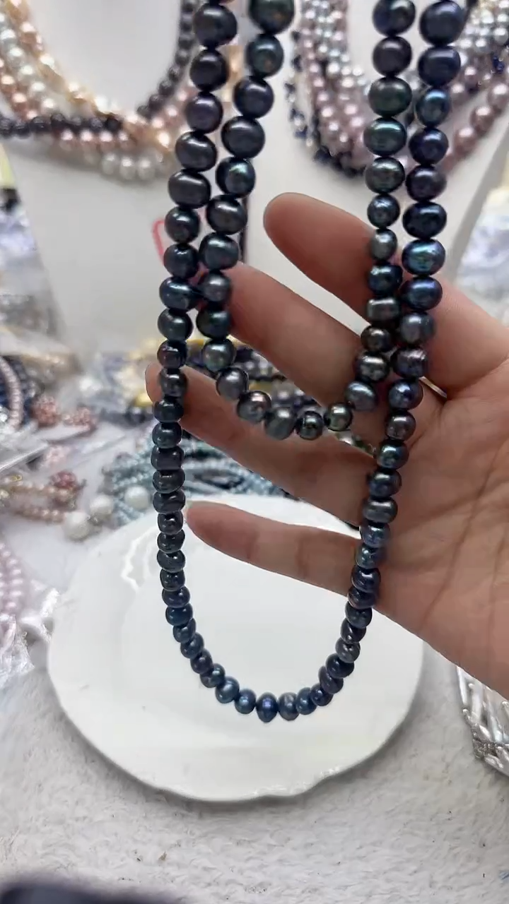 淡水珍珠未镶嵌毛衣链7