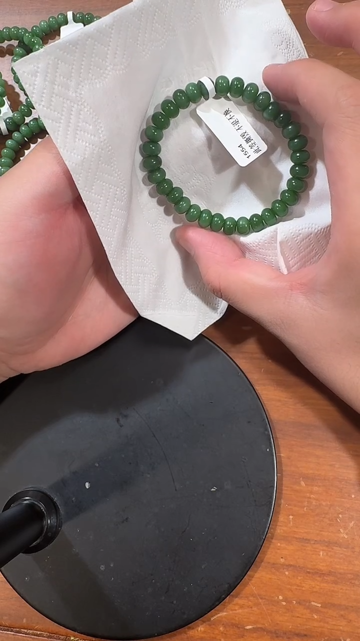 【闪购商品】和田玉手串未镶嵌1554算盘珠手串