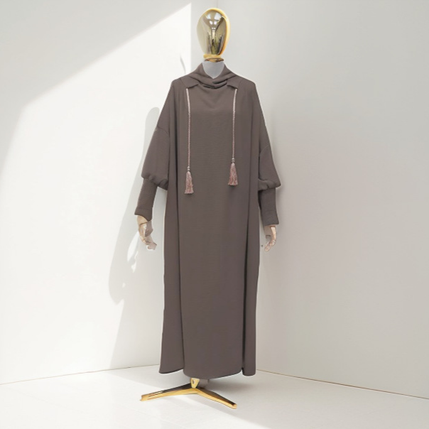 NISA新款宽松慵懒风连帽组合打底帽衣裙MJ015