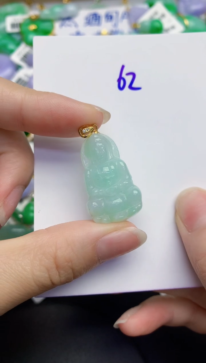 颈饰未镶嵌翡翠缅甸天然翡翠A货