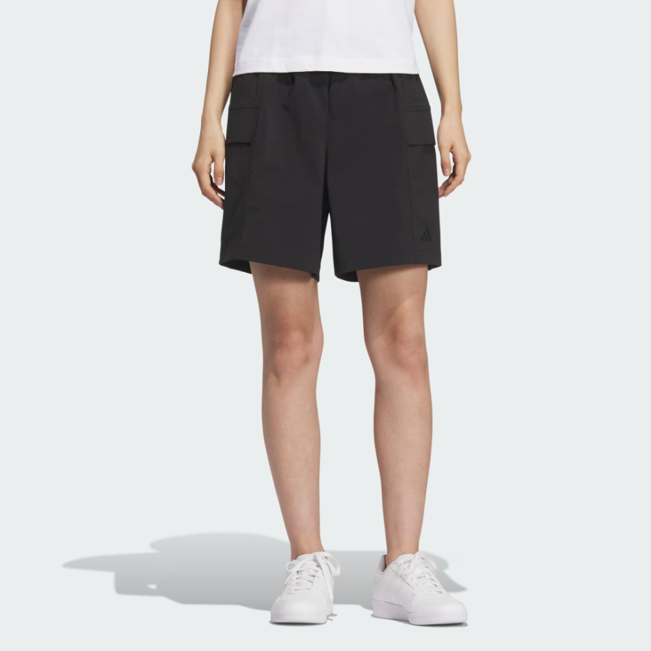 阿迪达斯MUST HAVES SHORTS 拒水工装运动休闲短裤女款KF2681