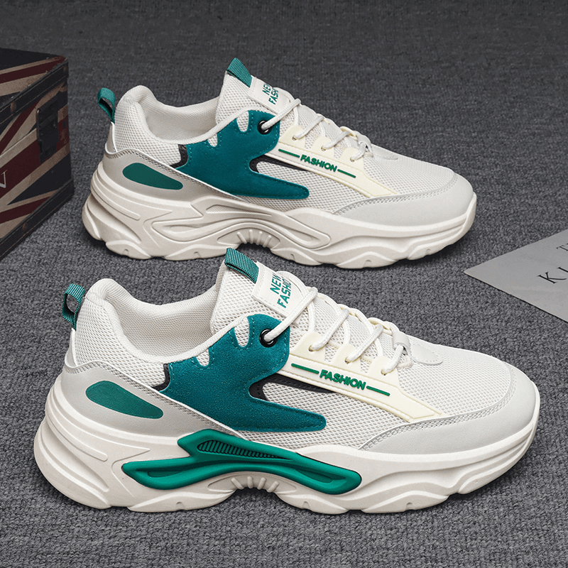 男鞋新款秋冬季休闲运动鞋男款学生跑步青少年增高老爹潮鞋