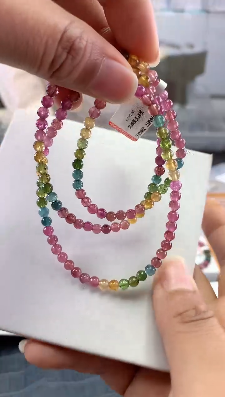 未镶嵌手串碧玺多样性发一条