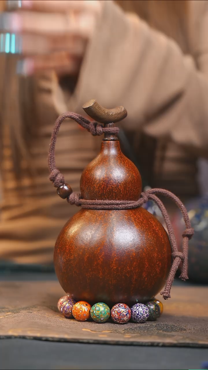 【闪购商品】WA278大漆酒葫芦不包手串及旋转底座