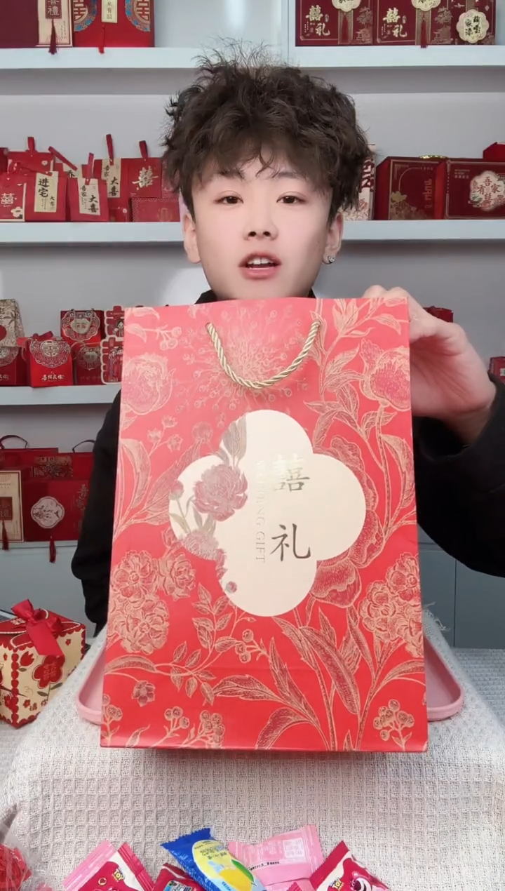 卡纸川*大号喜礼手提袋20个