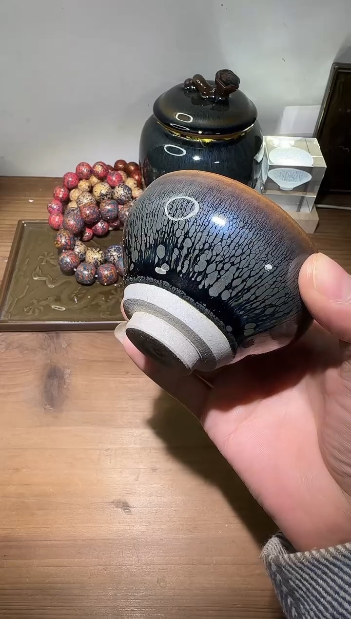 茶盏建阳建盏茶杯一只12