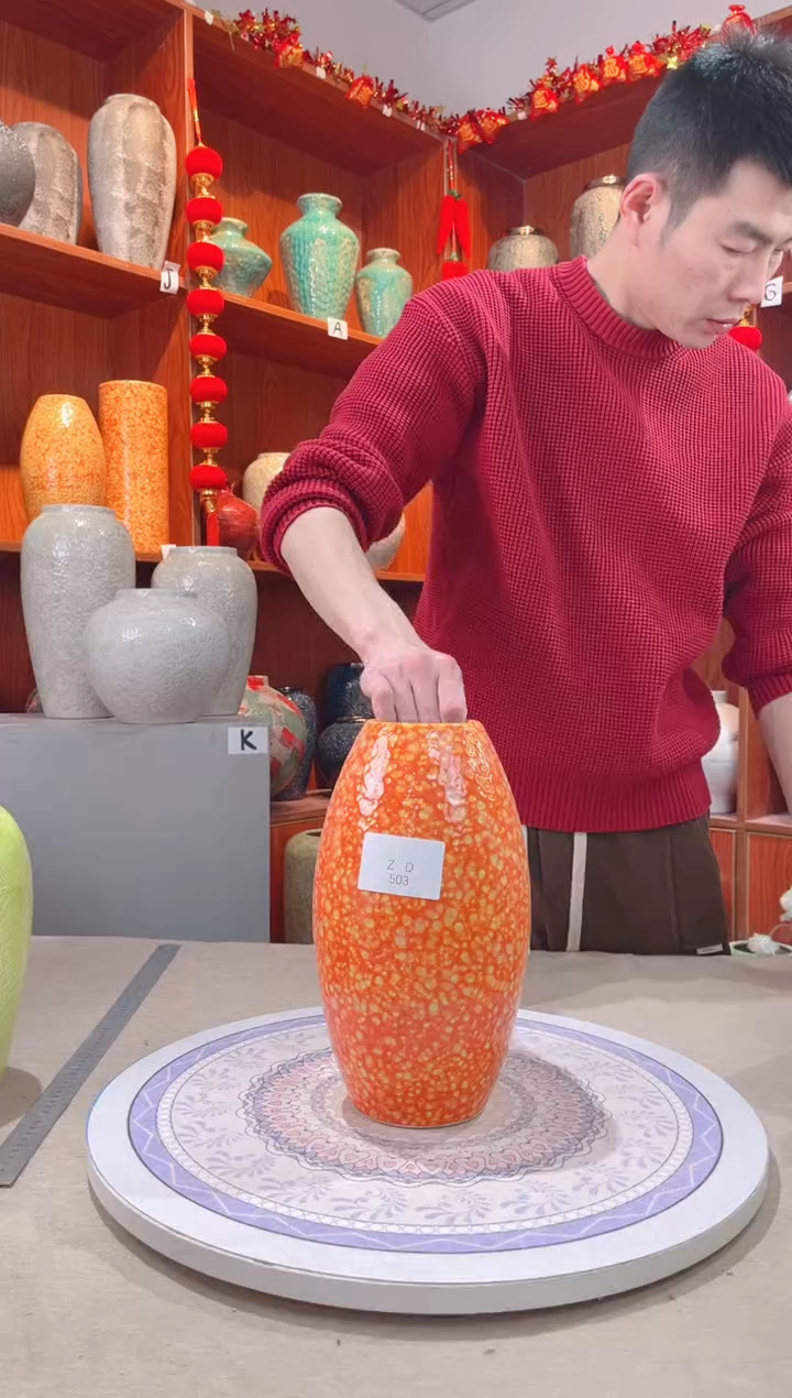 【闪购商品】瓶zd503 陶瓷花瓶 无花 瑕疵