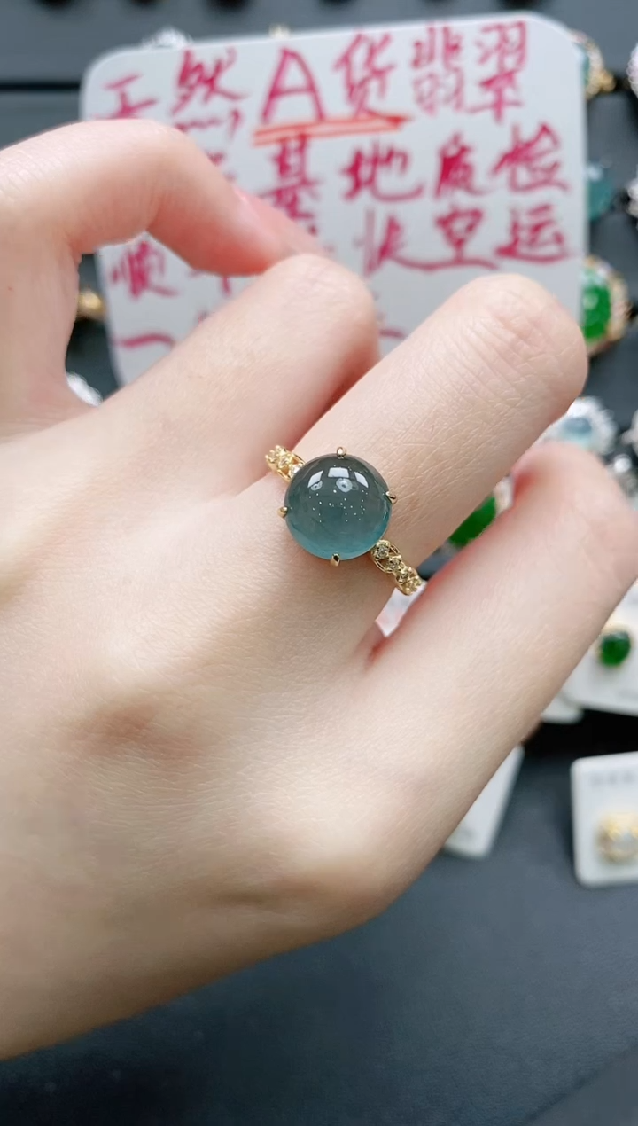 【闪购商品】翡翠戒指银S925镶嵌11111111