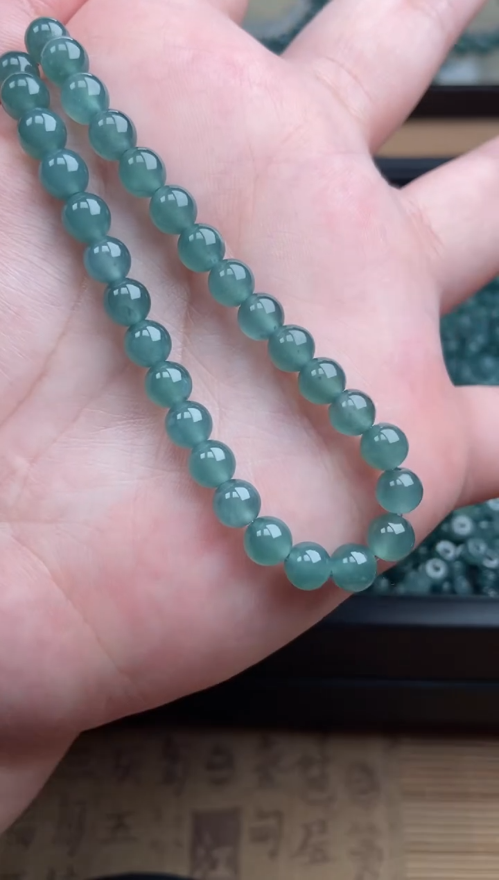 【闪购商品】翡翠手串未镶嵌多样性发货30颗卡6