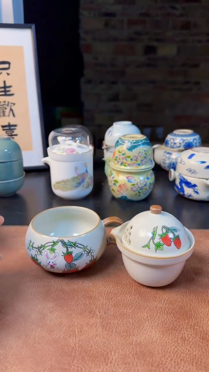 【闪购商品】杯德化白瓷，快客茶具