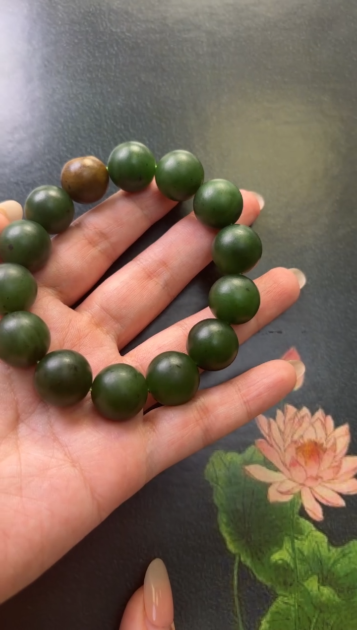 【闪购商品】和田玉（碧玉）未镶嵌手串手串