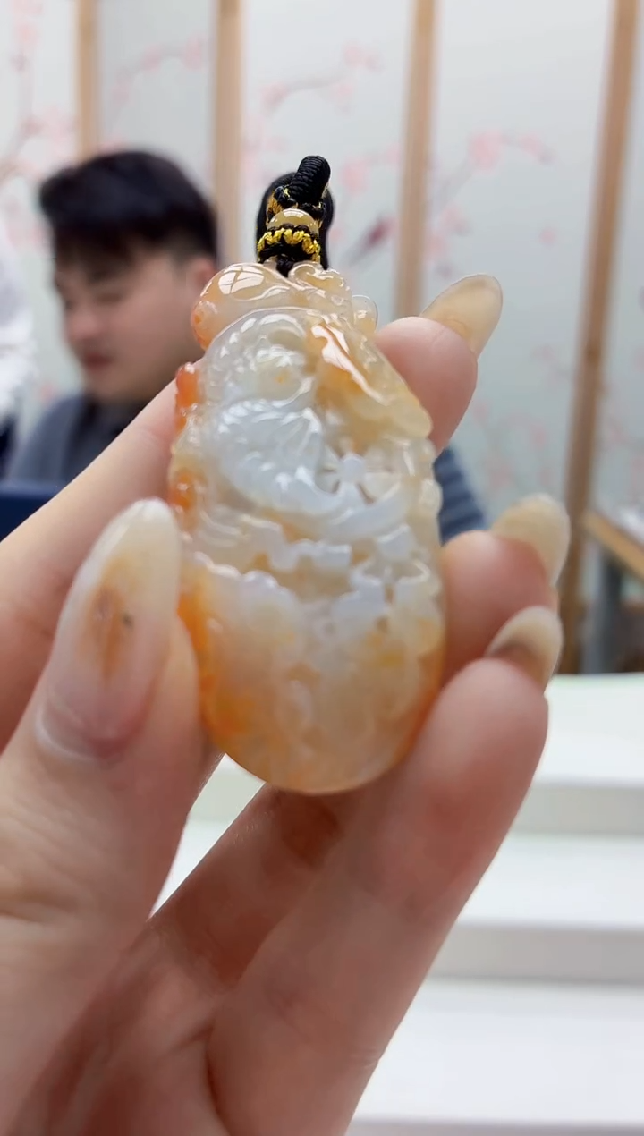 未镶嵌定制翡翠5060jw-毛货挂件35