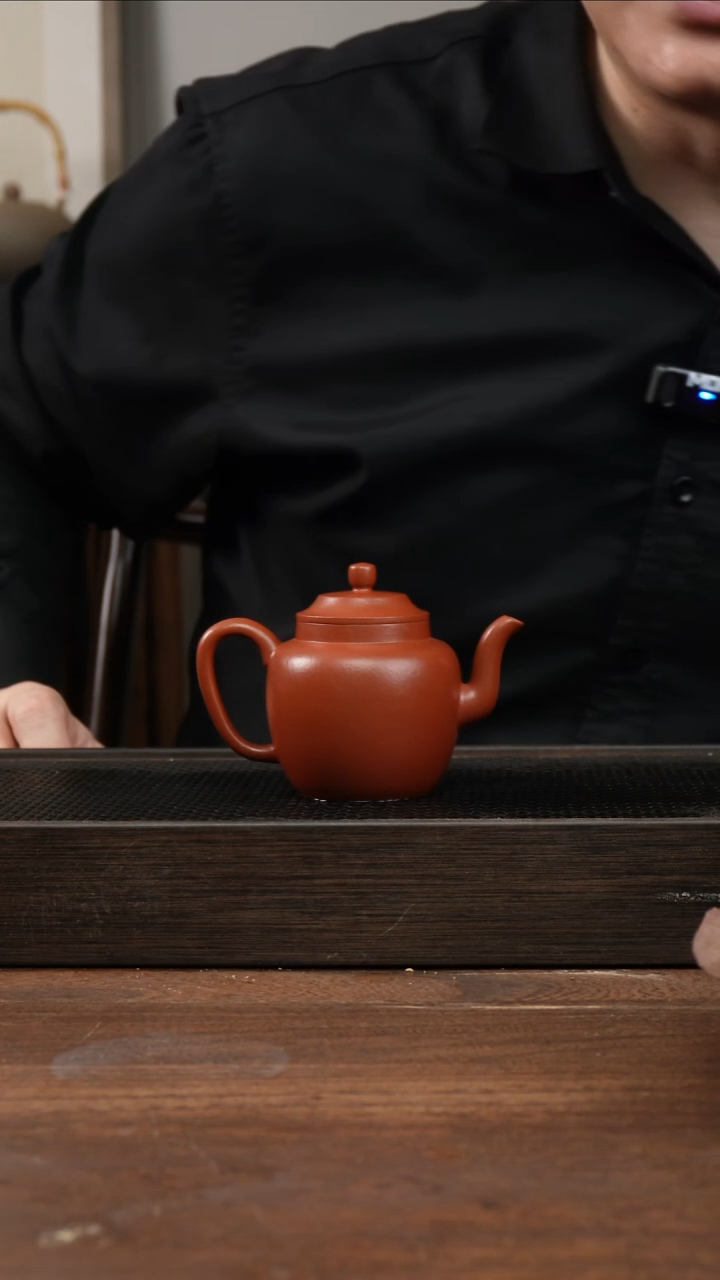 茶杯紫砂欢*朱泥笠帽宫灯     170CC   