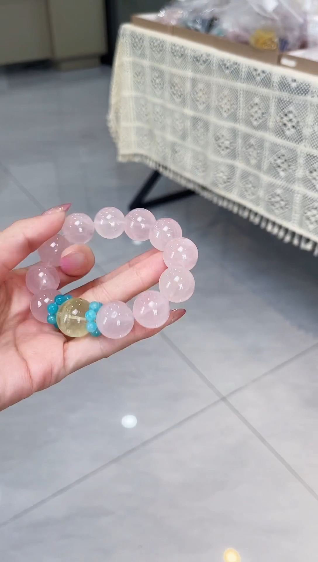 未镶嵌手串水晶天使/多样性发一